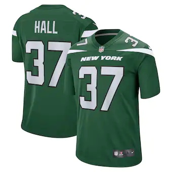 mens nike bryce hall gotham green new york jets game jersey
